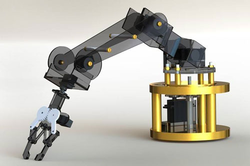 機(jī)器人手臂通透圖