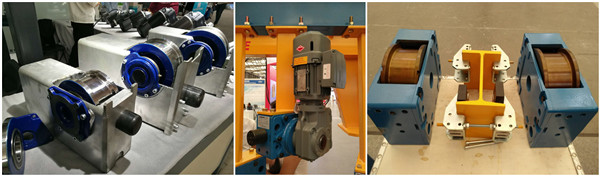 k系列減速機歐式起重上的三合一運行一體機結(jié)構(gòu)